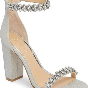 Jewel by Badgley Mischka Mayra Embellished Ankle Strap Sandal